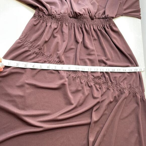 NWT Zara ruched sleeve midi dress - Picture 7 of 9